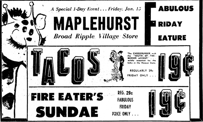 This issue's Historic Ad is from Maplehurst, once located where Starbucks is today.