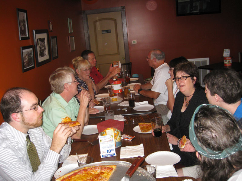 Random Rippling - Dinner at 'ZA Pizza to thank all-volunteer Gazette Staff