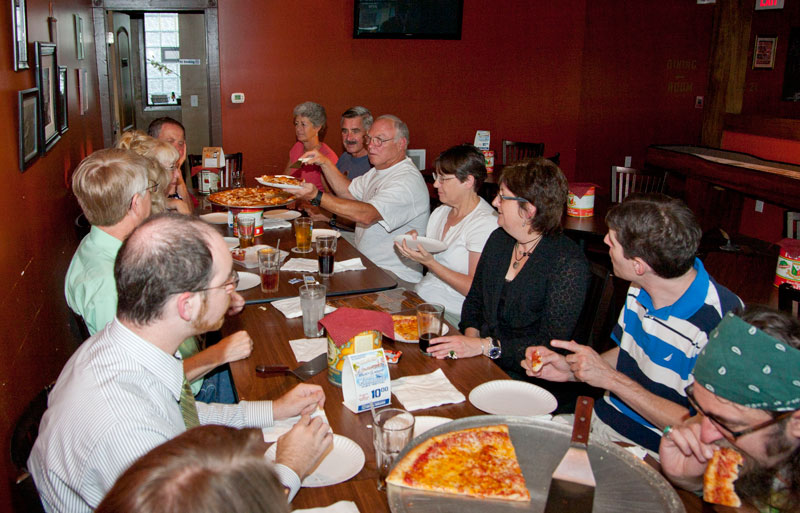 Random Rippling - Dinner at 'ZA Pizza to thank all-volunteer Gazette Staff