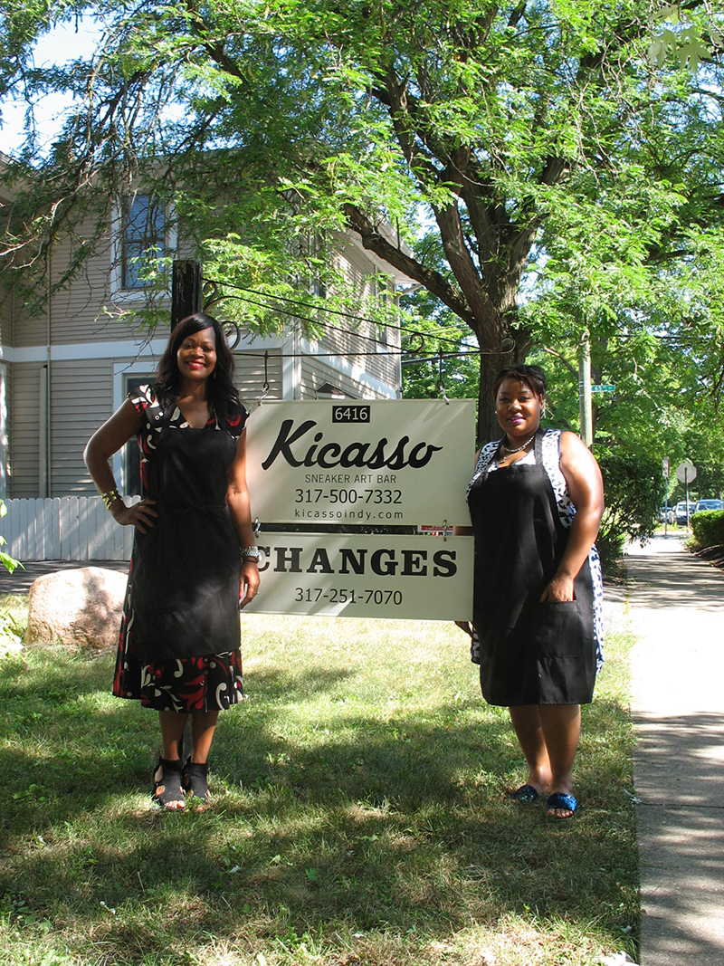Kicasso co-owners Nicole and Kadeana at 6416 Ferguson Street.