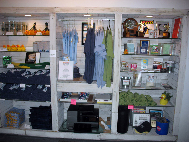 A variety of merchandise is available for sale at the BRVA office.