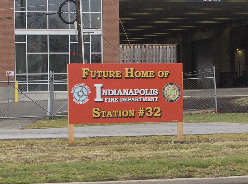 Issue from Jan 6 - Sign for future BR Fire Station goes up