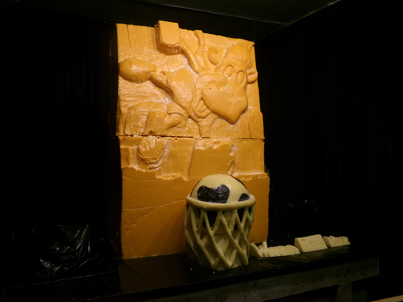 The cheese sculpture in the Horticulture Building