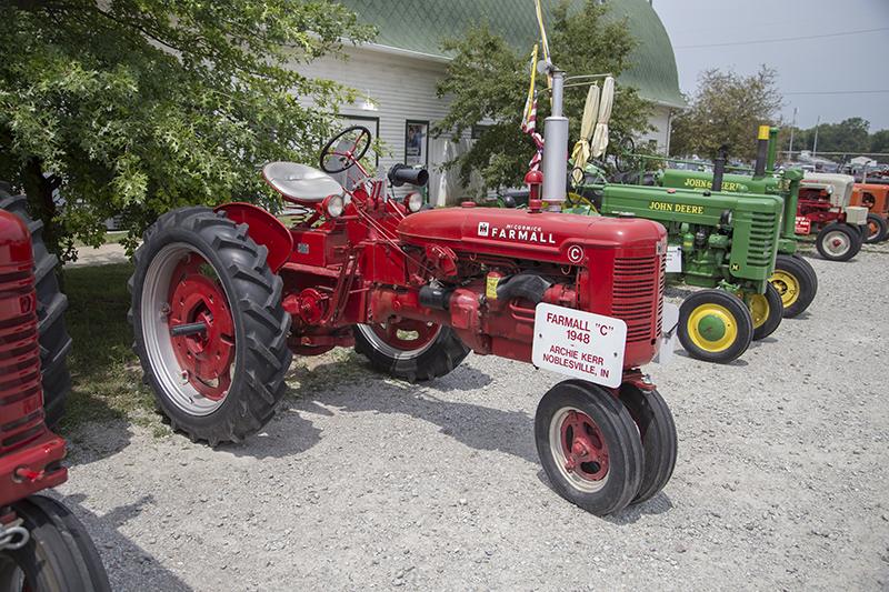 Archie Kerr's Farmall tractor awaiting the next parade