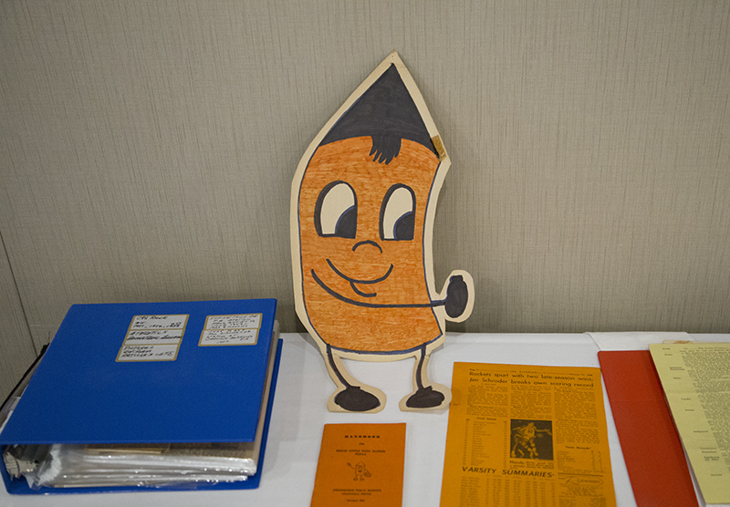 The mascot of the BR Rockets, Rippy (or Rocky, depending on the era)