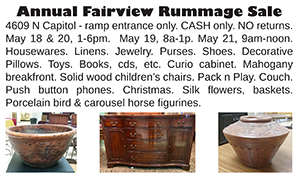 Ad for Fairview Rummage