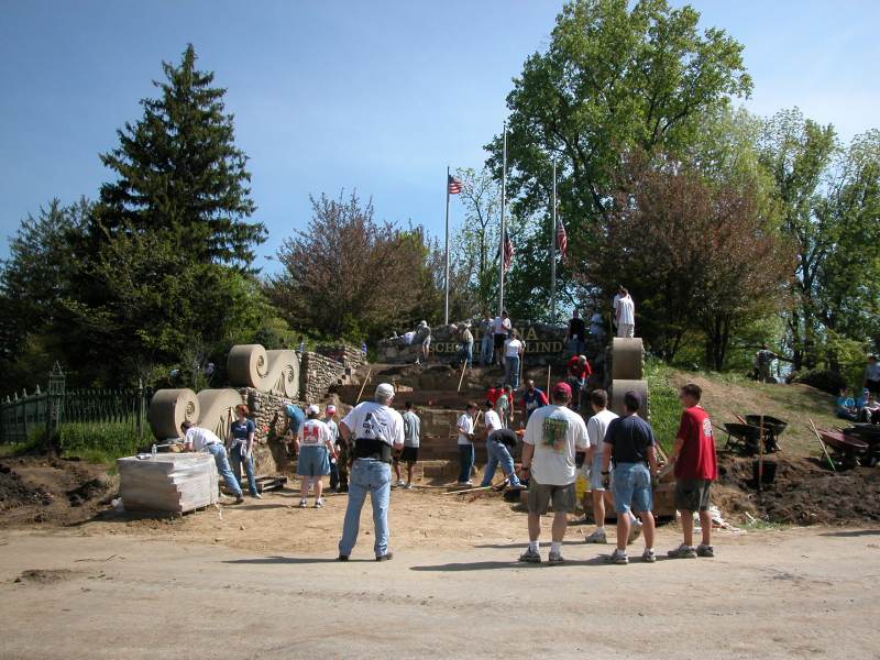 Random Rippling - Indiana School for the Blind renovates historic steps