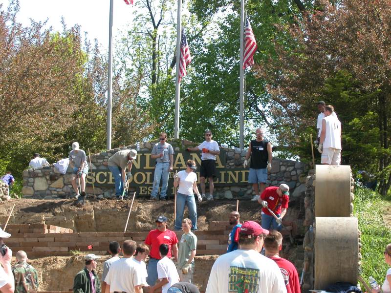 Random Rippling - Indiana School for the Blind renovates historic steps