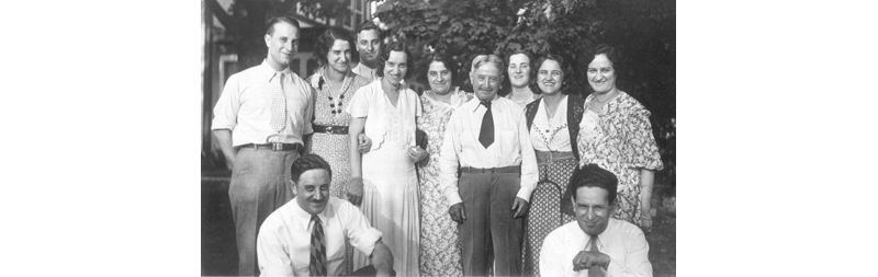Joe Lobraico and his ten children in the late 1930's: Tony, Dollie, Frank, Anna, Mary, Joe, Angelina, Ida, Flora. Mike and Rocco in front