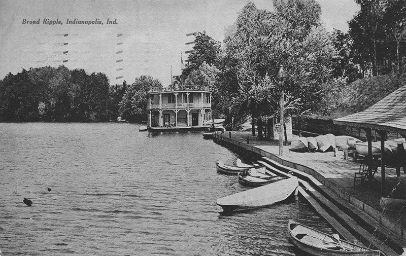 Random Historic Postcard - Sunshine on White River
