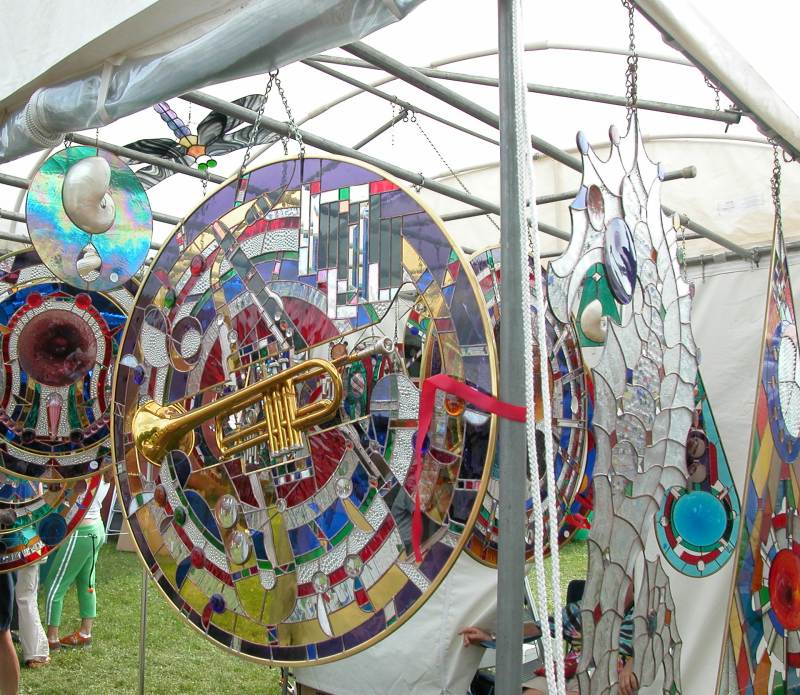 Trumpet in glass