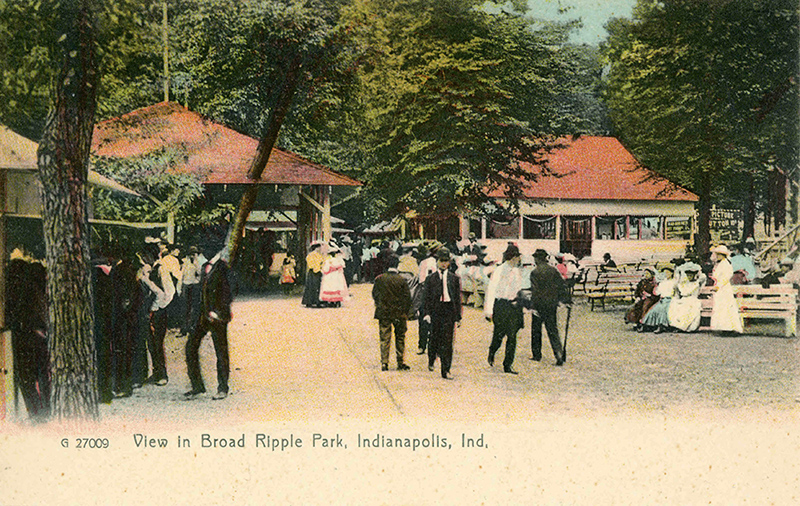 Random Historic Postcard - Broad Ripple Park