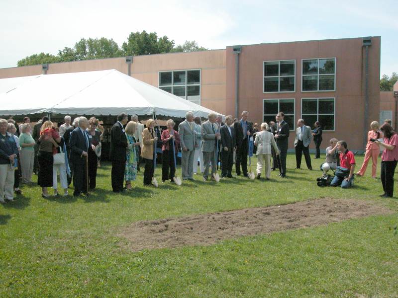 Getting ready for the groundbreaking