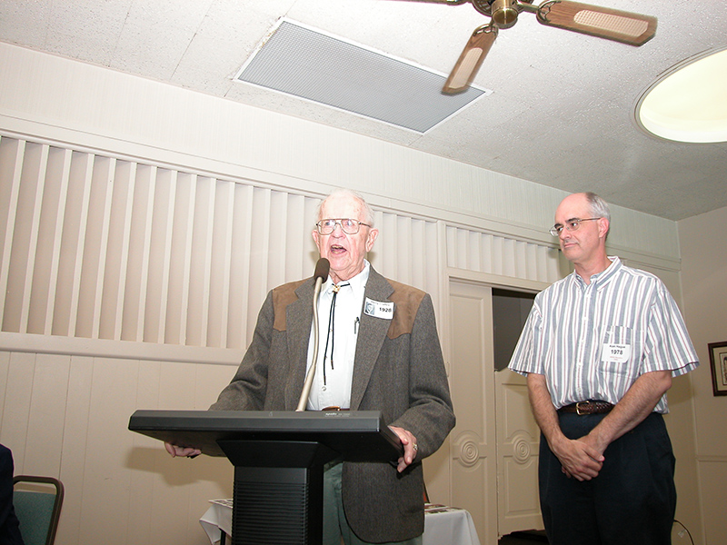 Harry Claffey and editor Alan Hague (Class of 78)