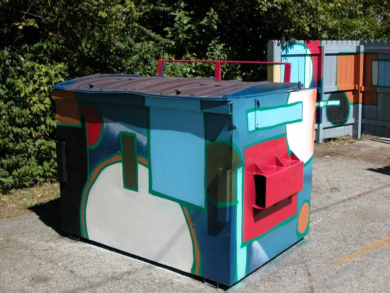 Random Rippling - Chelsea's dumpster art