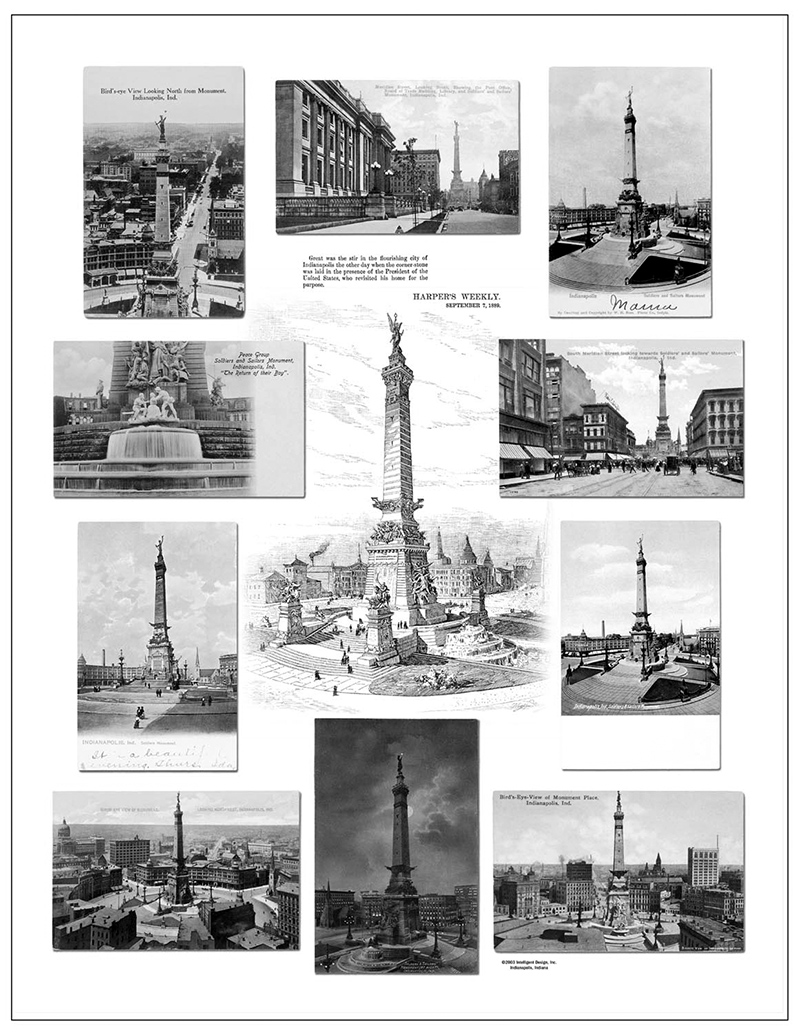 Indianapolis Monument Circle is one of Tom's most popular prints.
