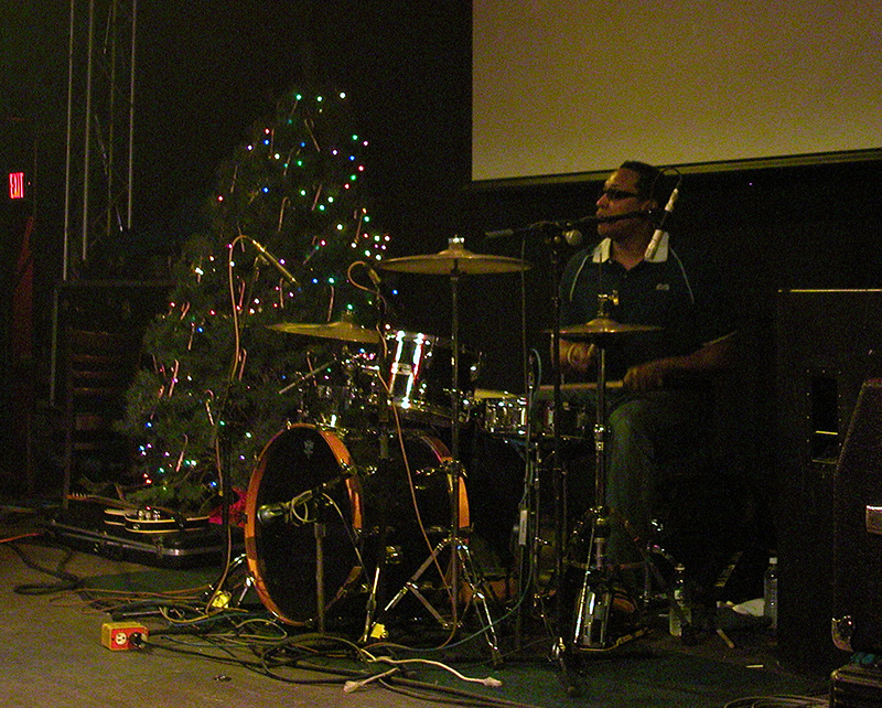 Devon Ashley of The Pieces - powerful rhythms.