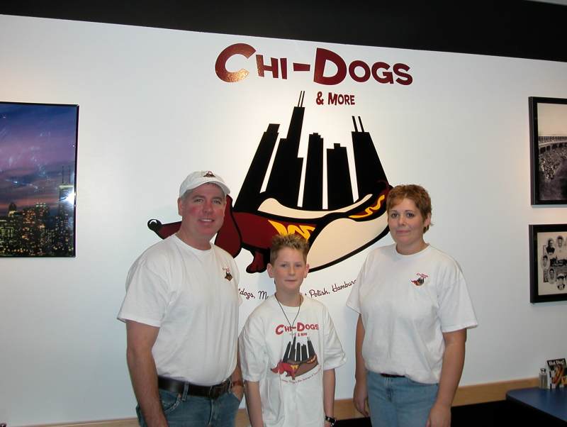 Owner Bob Juckniess, his son Bobby, and manager Christina Hausaman.