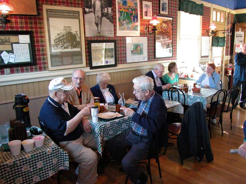 Wally Scott, Morris Conly, Marjorie Conly, and Les Duvall