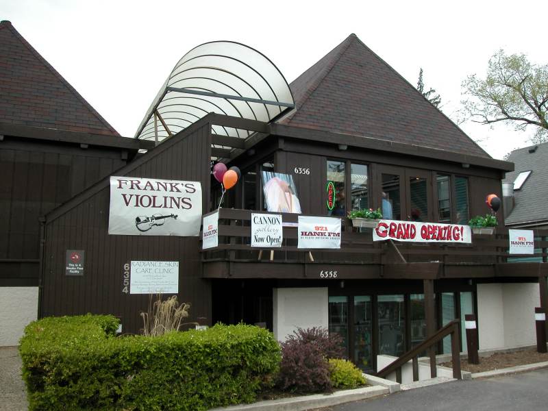 Frank's Violins and Cannon Gallery is located at 6356 Guilford.