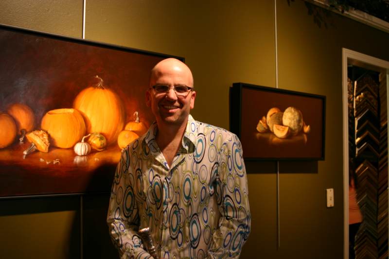 The man of blue ovals.