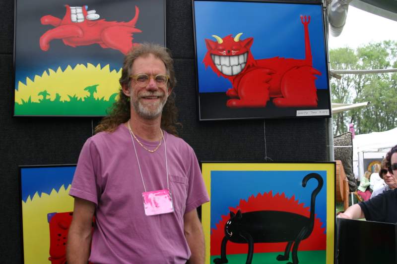 Stylized cats by John M. Booth