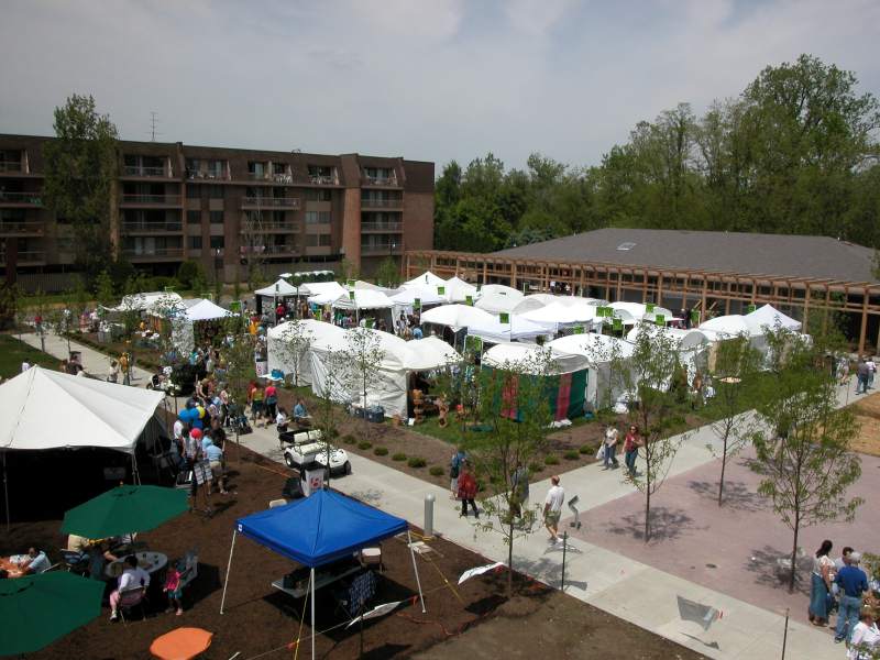 From the roof of the Indianapolis Art Center