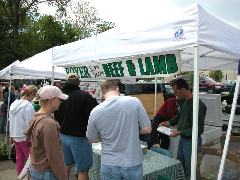 Meats were offered by Boyer Beef & Lamb.