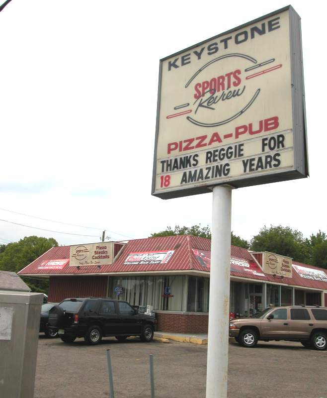 Pizza Scene - Keystone Sports Review - 5602 N. Keystone Avenue- by Mark Rumreich 