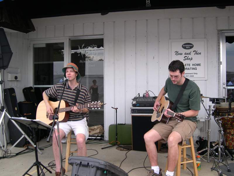Sean Jackson and Kent Vernon of Finest Grain performed at the annual art fair. Their latest CD is <i>One More Shot</i>.