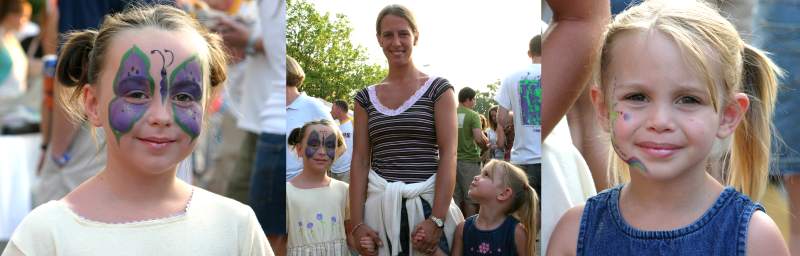 Nicole Armstrong's daughters Ivie and Hailey shared their face-paintings with us.