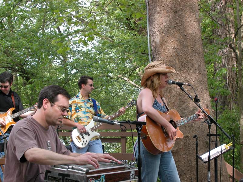 Ann McWilliams performed on the Riverfront Stage on Saturday.