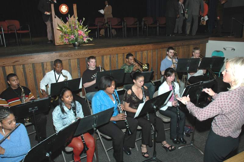 The BRHS concert band under the direction of Kelly Hershey.