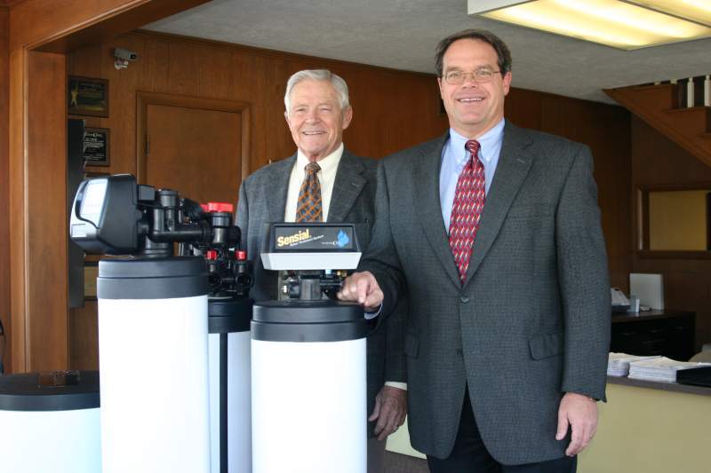 Jim Hull with his son and vice president, Dave Hull