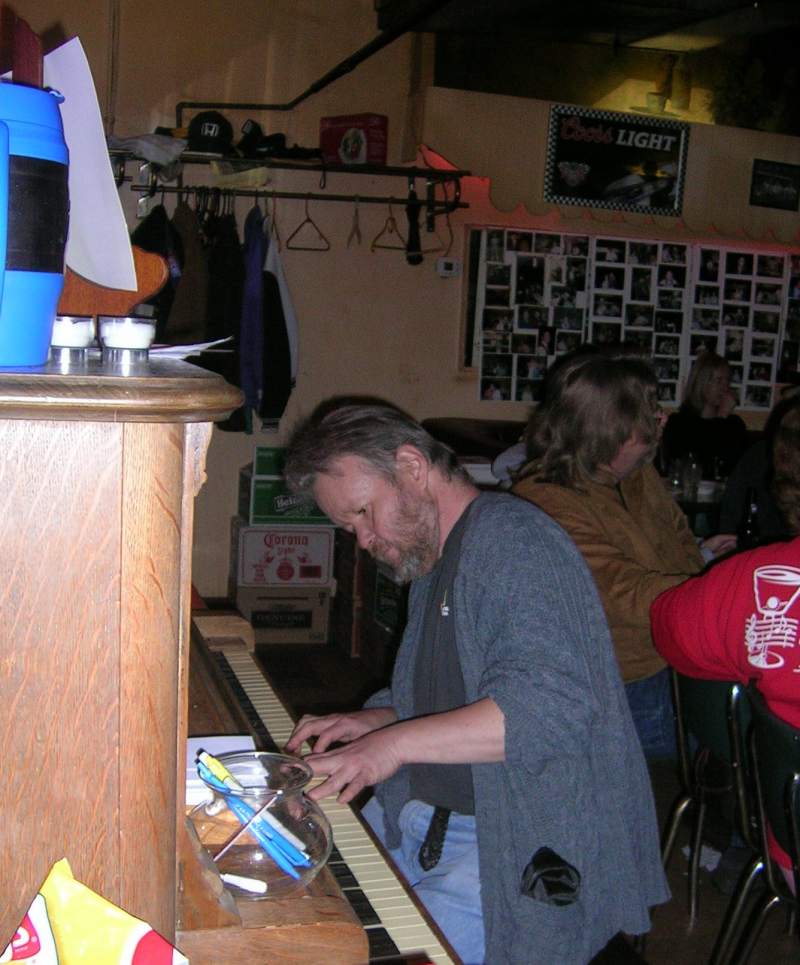 Reader Random Rippling - Bob Mathies at The Red Key - from Matt Stokes 