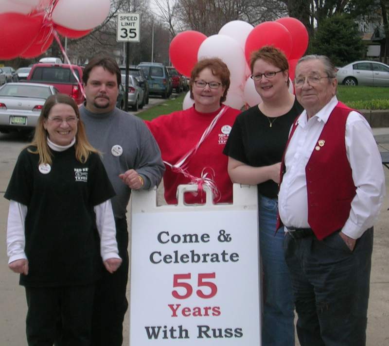 Dollie Settle (Jim's Wife), Jim Settle (Son), Bev Johnson (daughter), Terri Skrowronek (daughter) and Russel Settle, Proprietor since 1951