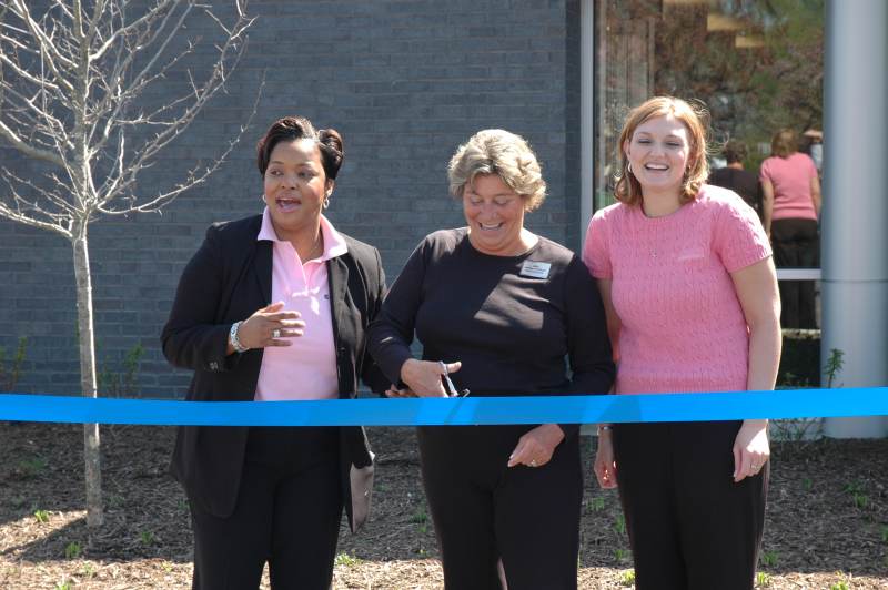 Random Rippling - Forum Cuts Ribbon on Credit Union 