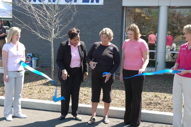 Random Rippling - Forum Cuts Ribbon on Credit Union 