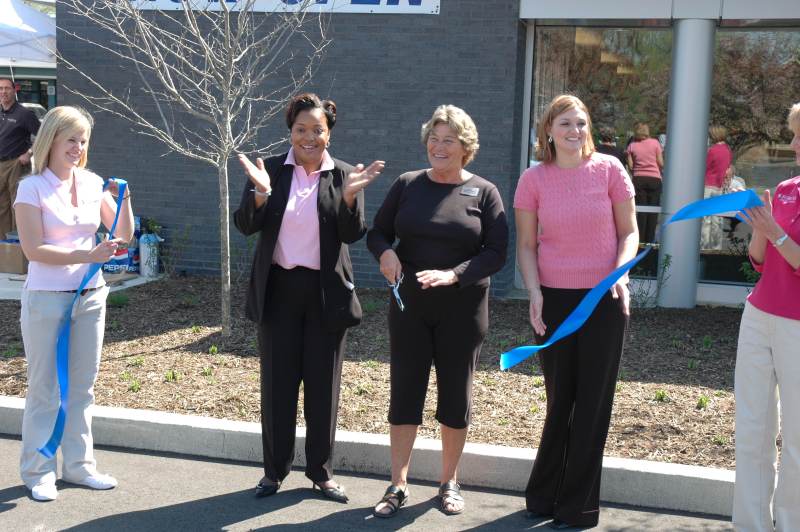 Random Rippling - Forum Cuts Ribbon on Credit Union 