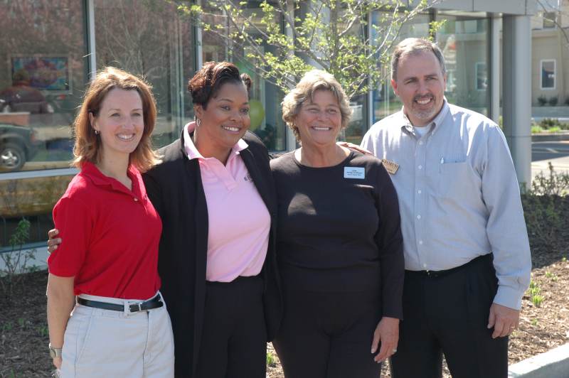 Random Rippling - Forum Cuts Ribbon on Credit Union 