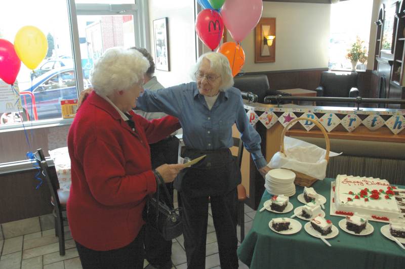 Random Rippling - Mary Celebrates 84 at McD 