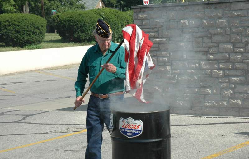 Random Rippling - flag day ceremony 