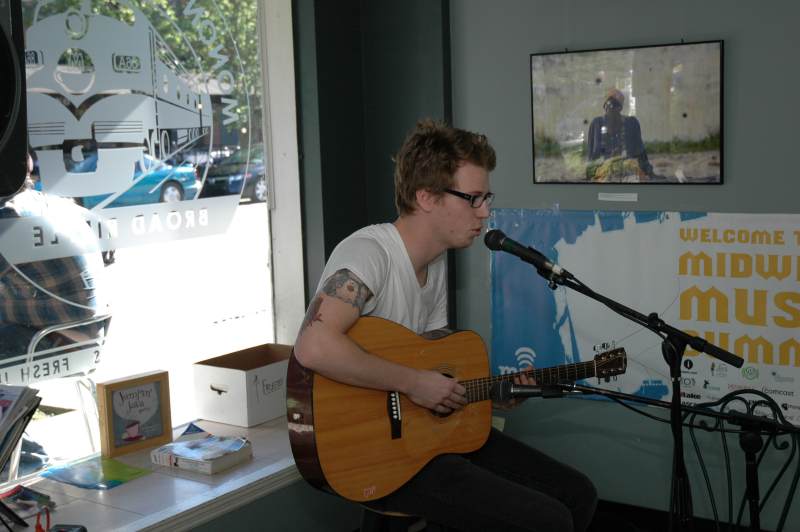 Chad Serhal of Indianapolis at Monon Coffee Co