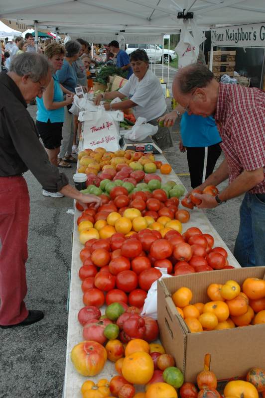 Tomatoes of every color at Your Neighbor's Garden.