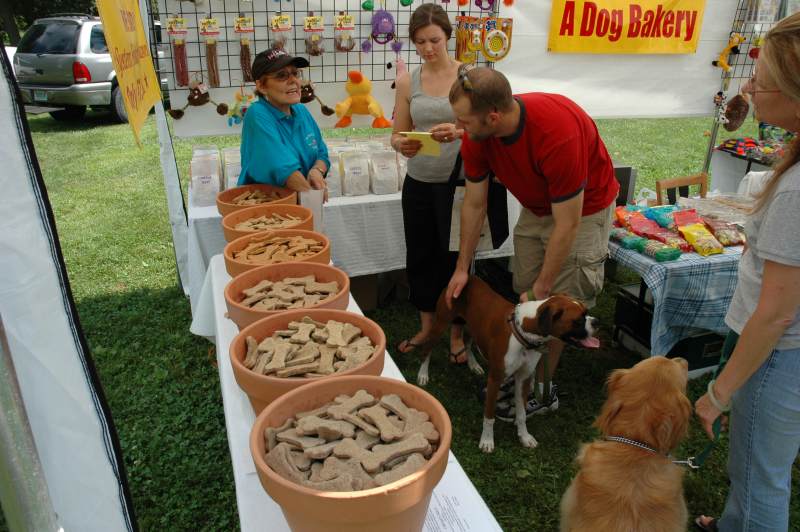 There were so many treats that Fido had to turn away.