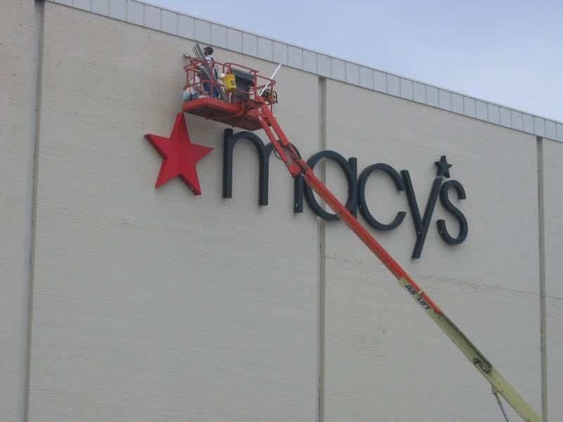 Random Rippling - Macy's signs 