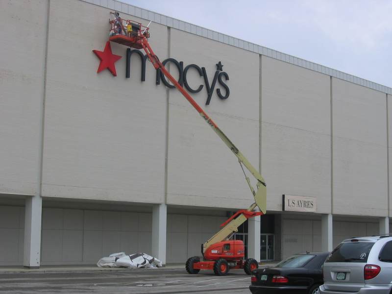 Random Rippling - Macy's signs 