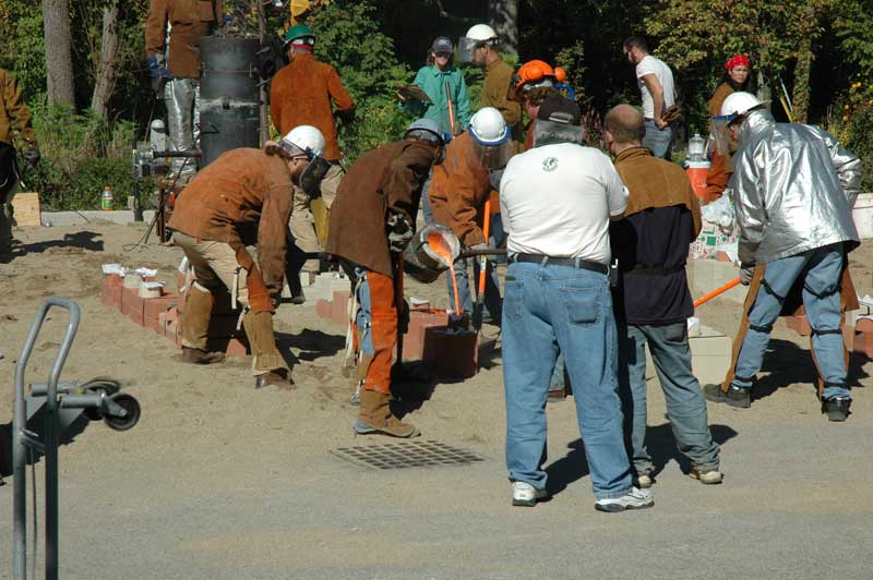 Random Rippling - Iron Pour at IAC