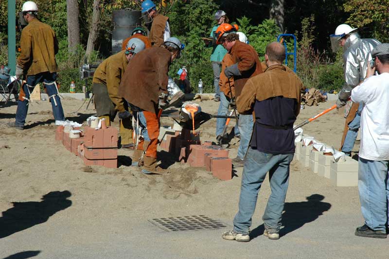 Random Rippling - Iron Pour at IAC