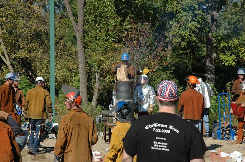 Random Rippling - Iron Pour at IAC